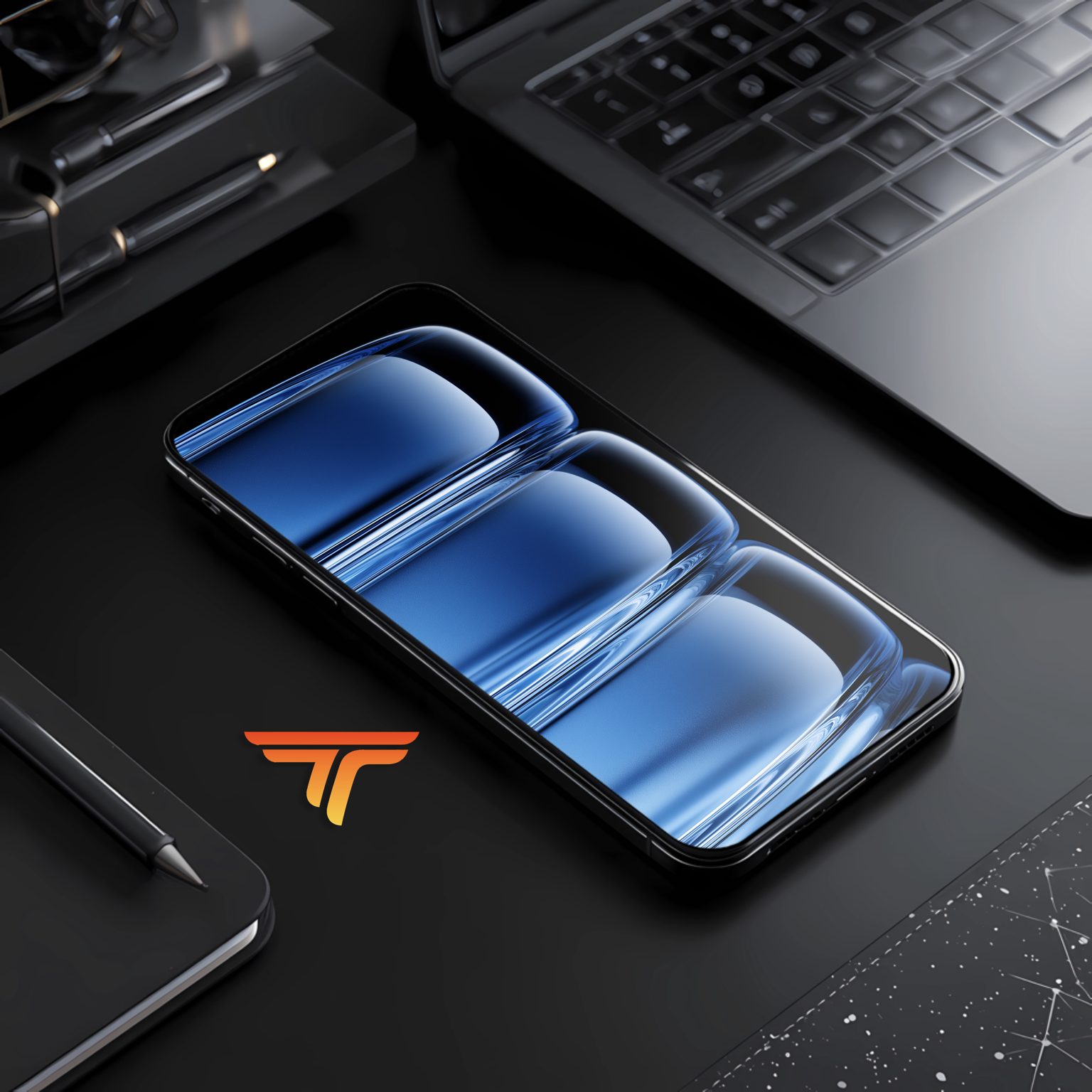 TimeTravelWalls wallpaper on phone — device mockup